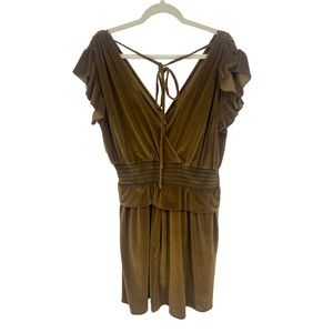 Happy X Nature Kate Hudson Merrie velvet mini dress w pockets